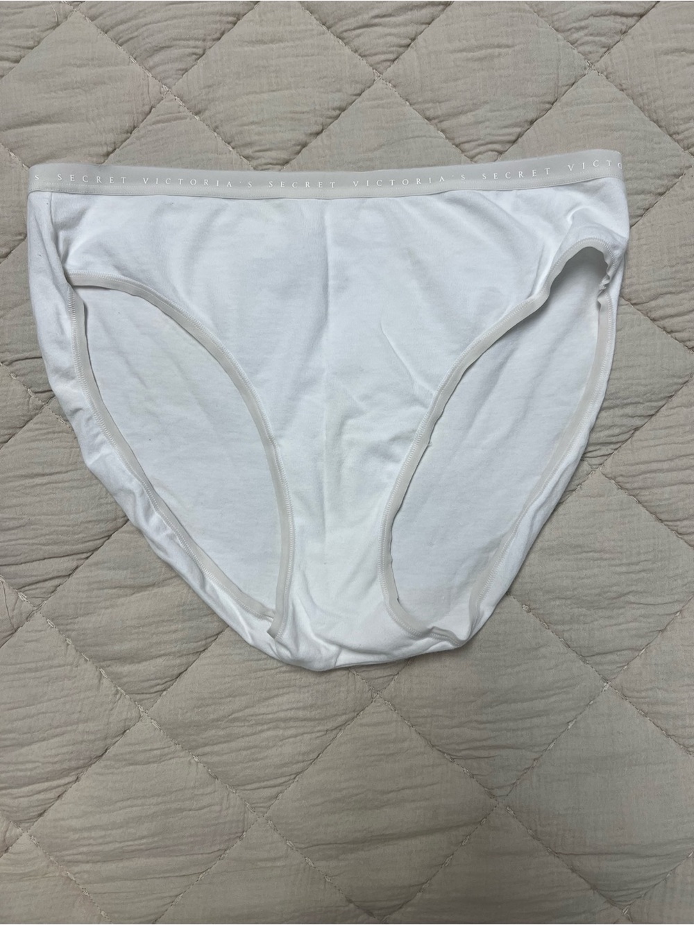Victoria's Secret White Cotton Bikini Briefs